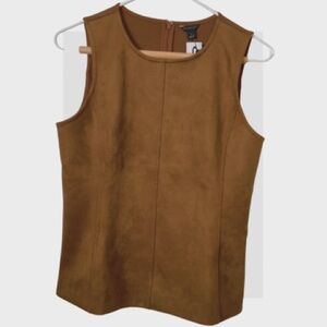 Brown Sleeveless Women's Top